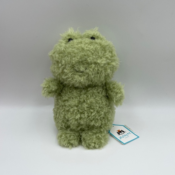 BNWT RARE Jellycat LITTLE FROG Soft Plush Toy CUTE Stuffed Collectible Green - Picture 1 of 6